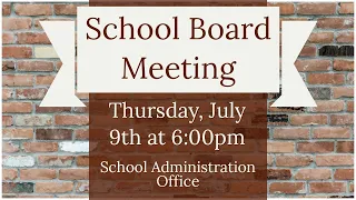 ACPS School Board Meeting - July 9, 2020