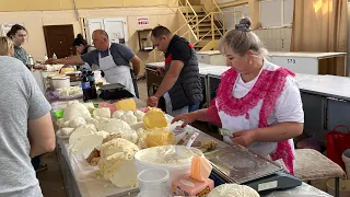 ЦІНИ В ОДЕСІ ⚓️ Сметана, вершки, сир 🧀 домашнє масло, сало, бастурма 🥓 Творог по 60 грн 😱