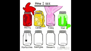 How I See ____! || ( Jar Trend ) || #shorts #fyp #howisee #jars #red #love #redmeansiloveyou