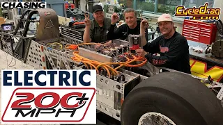 REVAMPED! SECRETS REVEALED OF HOW THEY PLAN TO BEAT DON GARLITS TO 1ST ELECTRIC DRAGSTER 200 MPH RUN