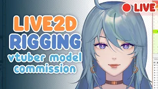 rigging a Live2D vtuber model commission