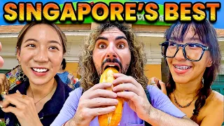 Asian girls show me Singapore's cheapest food! 🇸🇬