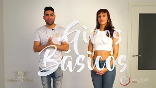Como hacer tus GIROS BÁSICOS bailando Bachata / Marco & Sara tutoriales de bachata 03