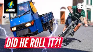 eBike Vs Piaggio | Race To The Town Of The Witches