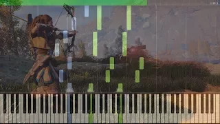 Horizon Zero Dawn   Aloy's Theme Tutorial (Piano Solo) (Synthesia) (Midi + Sheets)