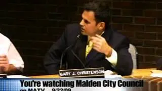 Malden City Council 9/22/09