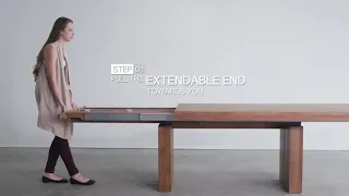 How to Open the Double Extendable Dining Table  - Soul & Tables