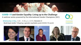 IGC Webinar Series on COVID-19 & Gender (3/3): Shaping a gender-equitable post-COVID-19 world