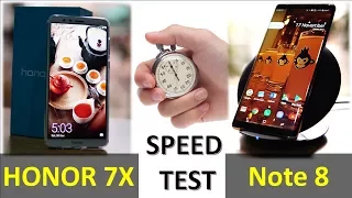 Honor 7X Vs Samsung Note 8 - Speed Test