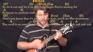 Hey Jude (The Beatles) Mandolin Cover Lesson in D with Chords/Lyrics