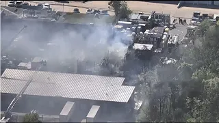 WATCH: Building on fire in Sterling, Virginia