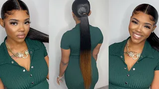Frontal Ponytail On Natural Hair 🔥 | Highly Requested Video ‼️ | Curly Me Hair 😍