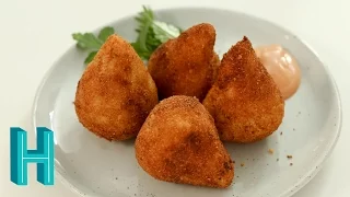 How to Make Coxinha! Brazilian Chicken Croquettes |  Hilah Cooking