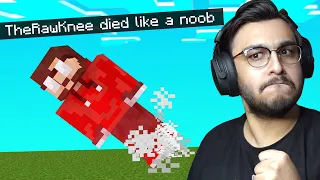 MINECRAFT BUT IF I DIE THIS VIDEO ENDS | RAWKNEE