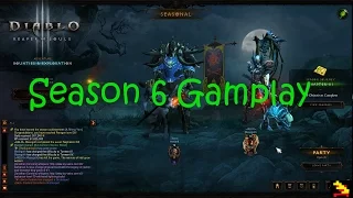 Diablo 3 Gameplay Ep  3 (Season 6 lvling Highlights)