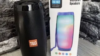 Беспроводная Bluetooth колонка JBL TG-157 светящаяся обзор