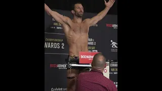 Luke rockhold dog luci come during weigh in  #shorts #shortsfeed #ufc