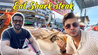 First Time Shark 🦈 Ka Meat Khaya || Rajab Bhi Hamary Hotel Agya