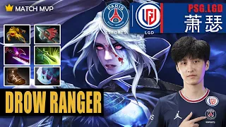 Drow Ranger Safelane | PSG.LGD.Ame | AME GOD DROW 18 KILL SERIOUS TI MODE | 7.32b Gameplay Highlight