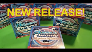 NEW RELEASE 2022 Bowman Chrome Sapphire 5 Box Reveal!