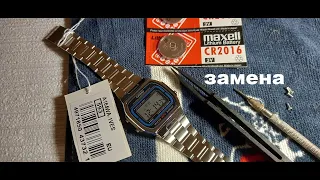 ЗАМЕНА  БАТАРЕЙКИ В ЭЛЕКТРОННЫХ CASIO VINTAGE