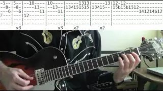 Lively Ones Surf Rider Guitar Lesson with Chords and TAB Tutorial from Pulp Fiction