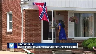 Metro Detroit man flying confederate flag says 'black people' aren't welcome