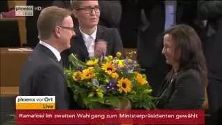 Wahl in Thüringen: Ramelow zum Ministerpräsidenten gewählt am 05.12.2014