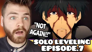 WHAT?!! JINWOO FIGHTING S-CLASS??!! | SOLO LEVELING - EPISODE 7 | New Anime Fan! | REACTION