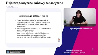 Fizjoterapeutyczne zabawy sesnsoryczne