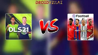 DLS 21 Vs Pes 21 Mobile 60fps Gameplay Comparison