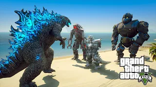 Godzilla vs Mechagodzilla, Kiryu and Mechani-Kong | GTA V Mods