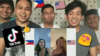 FILIPINOS react to Banyo Queen & Mmm Eye Roll Tiktok challenge Philippines vs US | oplox