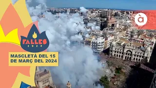 💥Mascletà del 15 de març del 2024 a càrrec de la Pirotecnia Vulcano – Falles de València