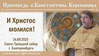 Проповедь иерея Константина Корепанова.  И Христос молился! (24.08.2023)