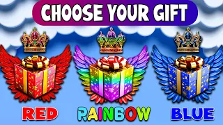 Choose your gift 🎁 😍 🌈 💙 Red Rainbow and Blue