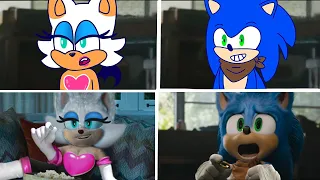 Sonic The Hedgehog Movie SONIC BOOM VS ROUGE THE BAT Uh Meow All Designs Compilation 2