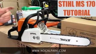 MOTOSIERRA STIHL MS 170 TUTORIAL, UNBOXING Y REVIEW TE ENSEÑAMOS COMO ARRANCARLA Y CUIDARLA