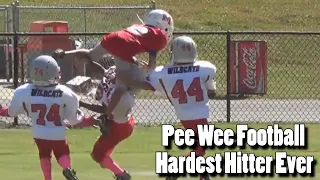 Pee Wee Football Hardest Hitter EVER!!!