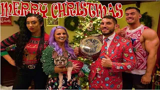 The Way (Johnny Gargano, Candice LeRae, Indi Hartwell, and Austin Theory) celebrated Christmas