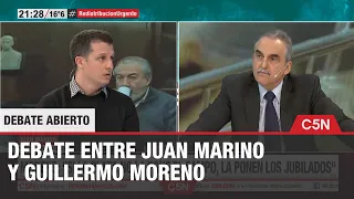 DEBATE ECONÓMICO y SOCIAL entre Juan MARINO y Guillermo MORENO