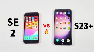 iPhone SE 2 Vs Samsung S23 Plus - SPEED TEST!!! iOS 17 Vs OneUI 5.1