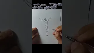Cómo dibujar a Jesús en la Crucificción