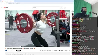 Forsen Reacts to 🔥 Lifting HEAVY and Looking GOOD 😍: Meet Giulia Imperio 🤩
