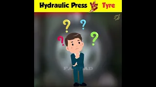 Hydraulic Press Vs Big Tyre 😱 #fasipad #shorts