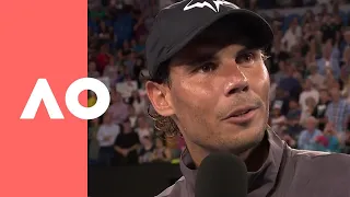 Rafa spills the goss on that water bottle thing | Australian Open 2019