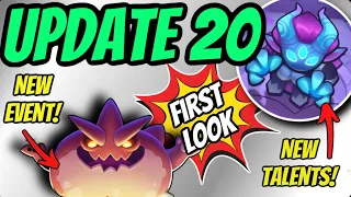 FIRST LOOK at UPDATE 20!! NEW EVENT and DEMON HUNTER TALENTS!! SNEAK PEEKS | In Rush Royale!