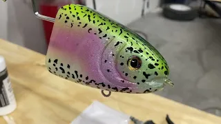 Clear Coating a Beastly Glide Bait