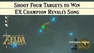 Breath of the Wild | EX Champion Revali's Song [DLC 2] Walkthrough [Trial 3 Four Targets to Win]