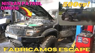 Nissan Patrol con swap OM606, fabricamos escape de 3"